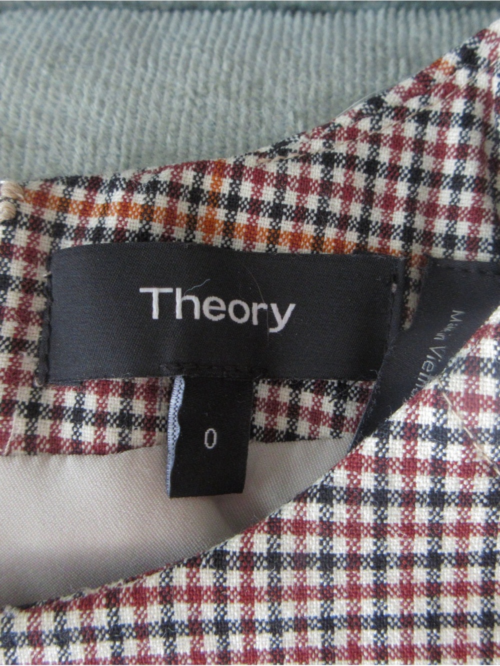 Theory Plaid Wool Dress - Fall - Picture 2 of 2